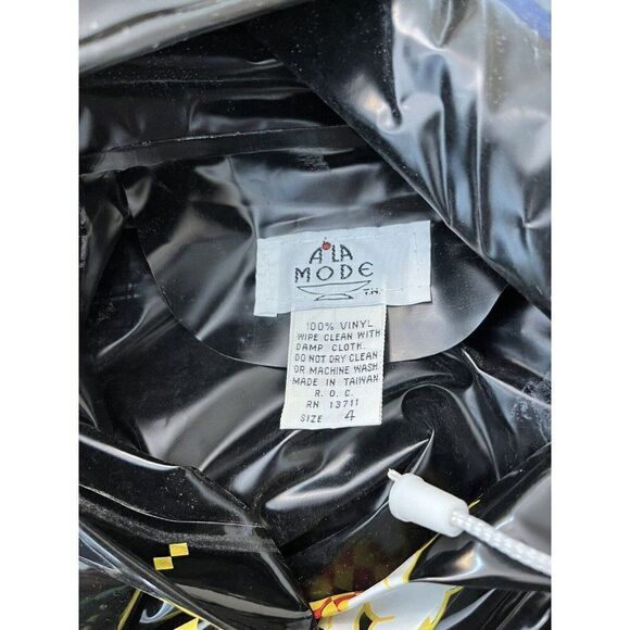 A La Mode Girls XS Size 4 Scottish Terrier Dog Rain Coat Jacket Hooded NWT Vtg - Picture 3 of 4